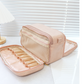 Large-Capacity Cosmetic Bag with Eight Compartments