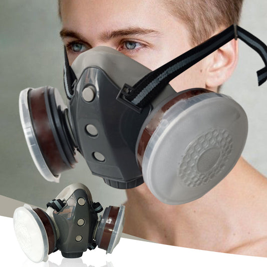 🎁 40% OFF🔥 Effective Protection - Double Filter Gas Mask with Activated Carbon