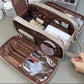 Large-Capacity Cosmetic Bag with Eight Compartments