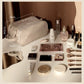 Large-Capacity Cosmetic Bag with Eight Compartments