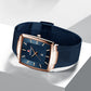 🔥Men’s Ultra-thin Square Mesh Belt Quartz Watch
