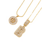 Gold Alphabet Pendant Necklace