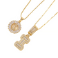 Gold Alphabet Pendant Necklace