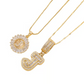 Gold Alphabet Pendant Necklace