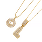 Gold Alphabet Pendant Necklace
