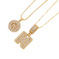 Gold Alphabet Pendant Necklace