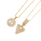 Gold Alphabet Pendant Necklace