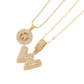 Gold Alphabet Pendant Necklace