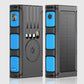 Portable Solar Power Bank with Built-In Cables