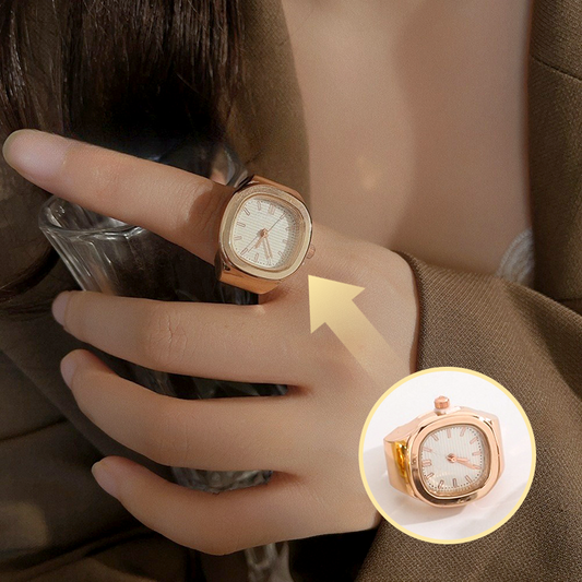 Stylish and Exquisite Square Watch Ring