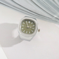 Stylish and Exquisite Square Watch Ring